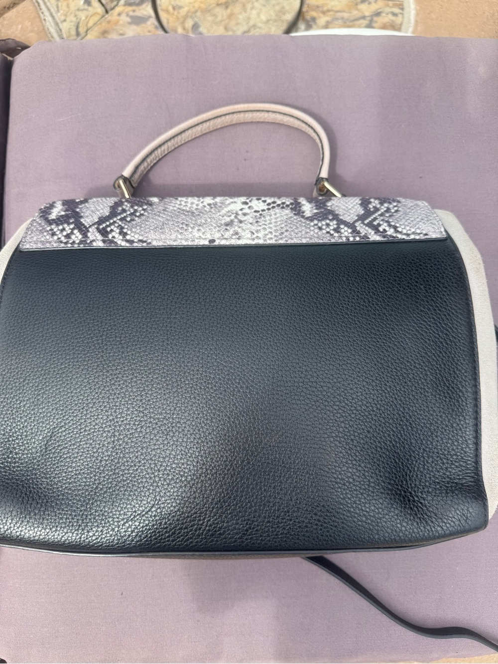 Kate Spade Magnolia Park Exotic Large Laurel Satchel Snake Suede Leather Bag
EUC - Picture 7 of 16